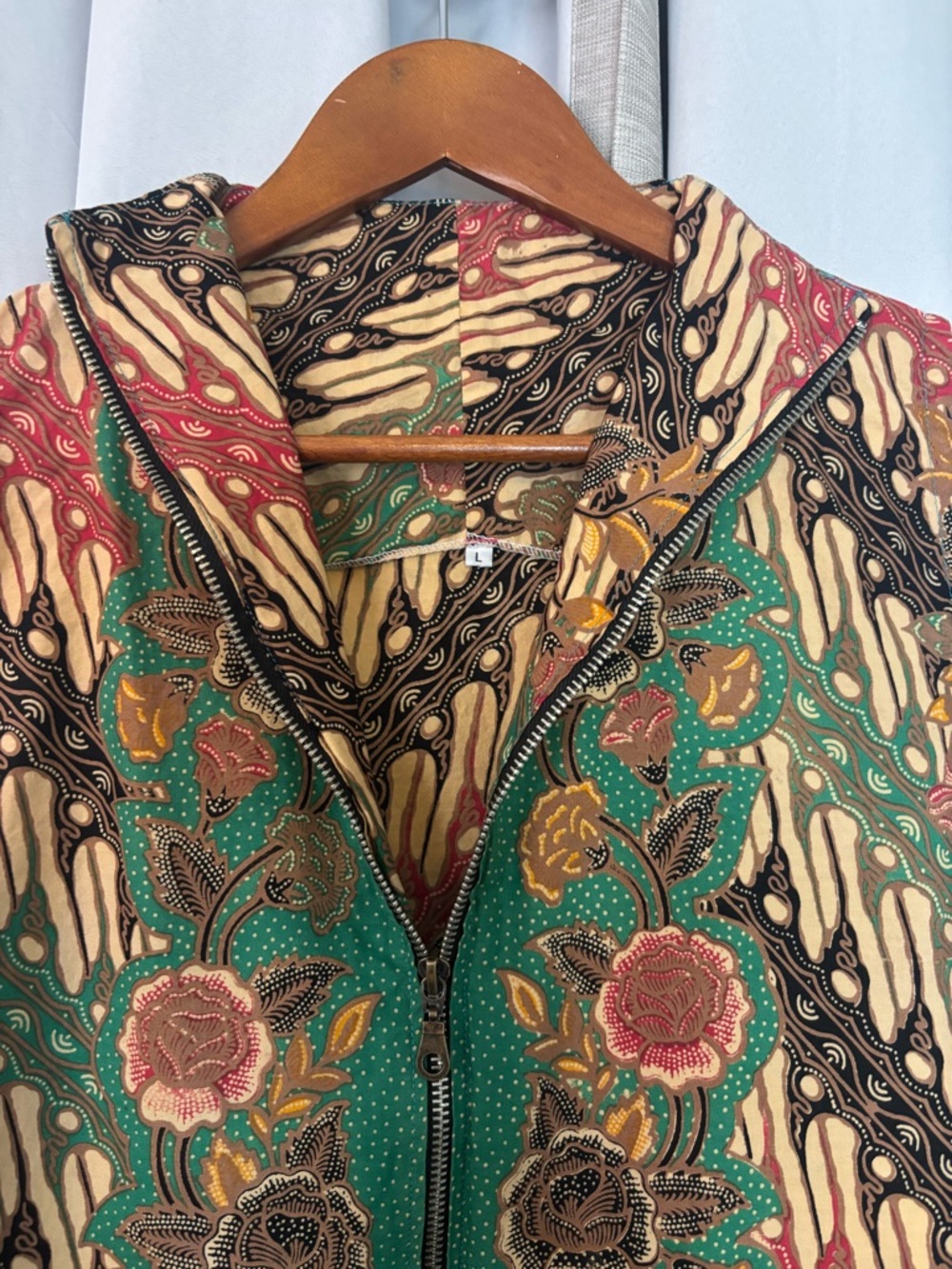 Batik dress or outer layer Size large - Picture 4 of 12